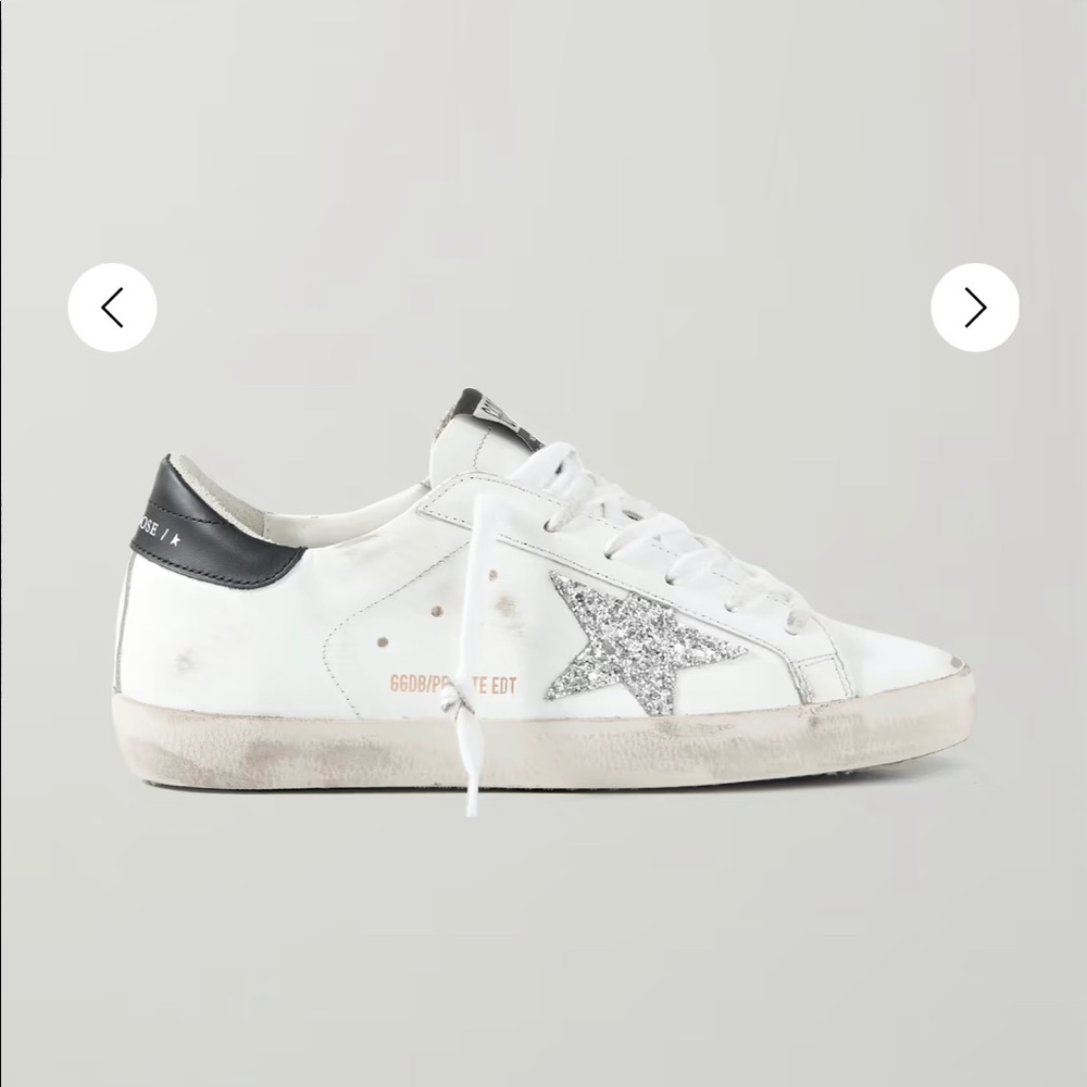 Golden Goose Superstar Glittered Sneakers size 38
